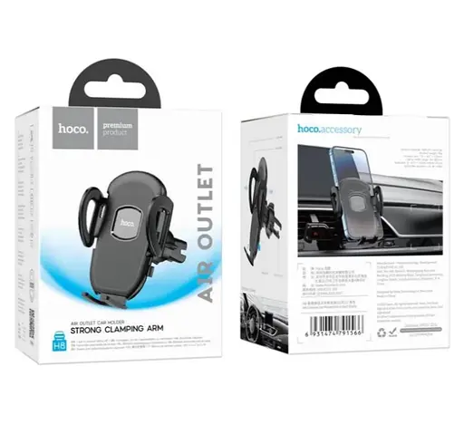 Холдер Hoco H8 General car holder air outlet Черный - фото 2