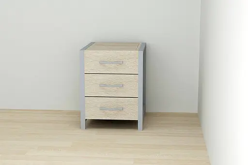 Тумба універсальна Ferrum-decor Вів'єн 3 50x41x40 сірий ДСП Дуб Сонома 16мм (FRD-104198)