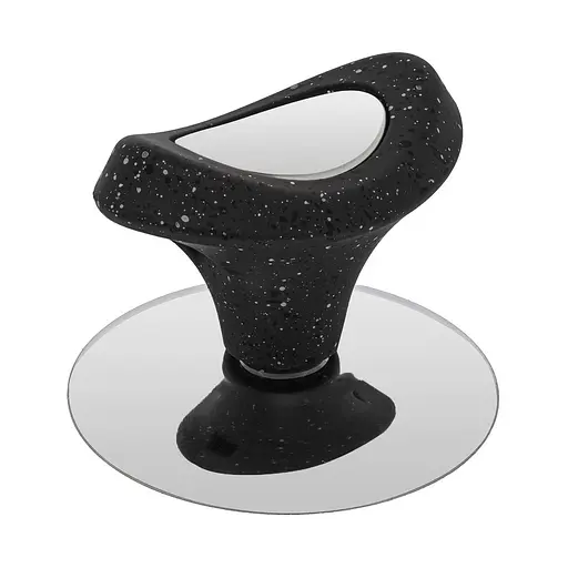 Ручка для кришки каструлі сковороди овальна керамічна із залізною вставкою, Kitchen Master Чорний 85613 - фото 1