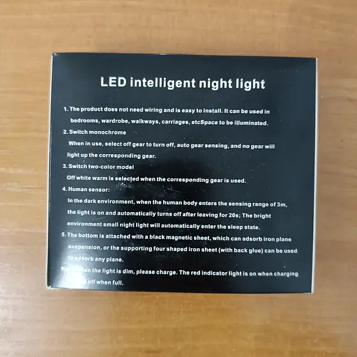 LED світильник діаметр 87 мм. з акумулятором з датчиком руху, на магніті/липучці - фото 9