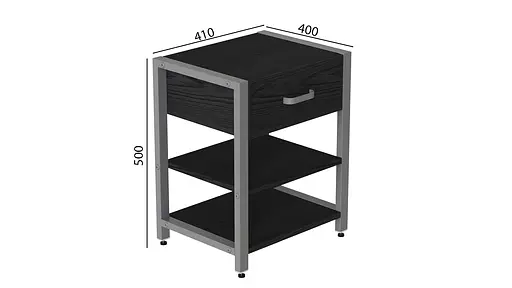 Тумба универсальная Вивьен 1/2 50x41x40 серый ДСП Сосна Кембра 16мм FRD-104138 - фото 5