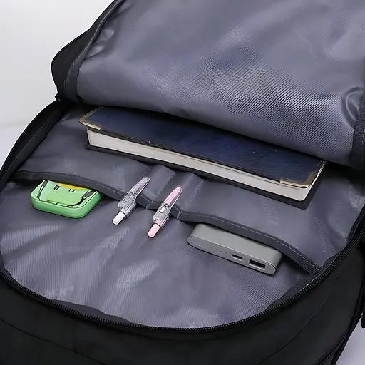 Універсальний міський рюкзак Justpack з ортопедичною спинкою чорний 31 х 48 х 19 см (5773) - фото 9