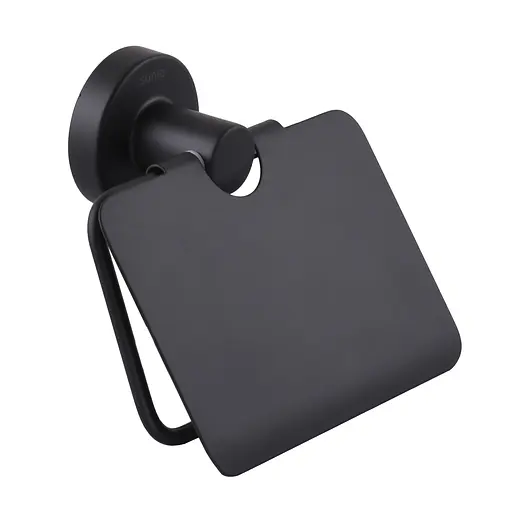 Держатель туалетной бумаги с крышкой Sonia ASTRAL BLACK 185207 (000026855) - фото 1