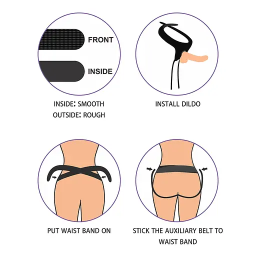 Трусики для страпона LoveToy Easy Strap on Harness As Pic черный - фото 16