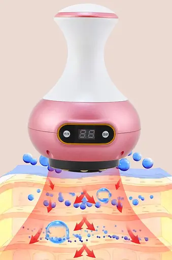 Вакуумний масажер для тіла 506-С міні з інфрачервоним прогріванням - фото 3