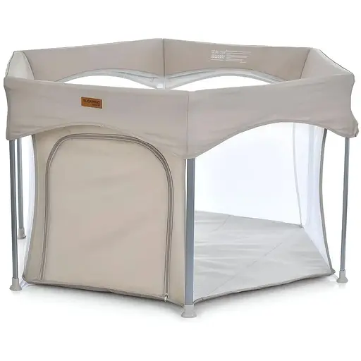 Манеж El Camino ME 1195 SWIFT 6 шестиугольный с мягким матрасом бежевый