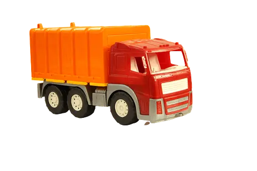 Детская пластиковая машинка для мальчика Магирус Фургон с широкими колесами машинка для песочницы Красная - фото 1