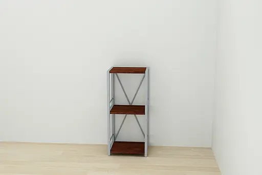 Этажерка 3/34 Ferrum-decor Серии Коннект 73x34x28 серый ДСП Венге 16мм (FRD-105541) - фото 6