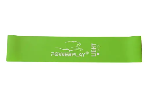 Гумка для фітнесу PowerPlay 4114 Mini Power Band Light 0.8 мм Зелена (5.5 кг) (PP_4114_Green_Light) - фото 2