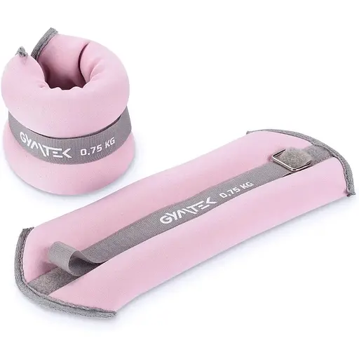 Обважнювачі Gymtek для рук і ніг 2 х 0,75кг рожевий - фото 4