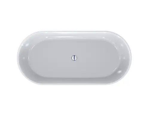 Ванна Mraggo Greenland глянцева з литого мармуру 1700x800x625 00312501 Білий - фото 2