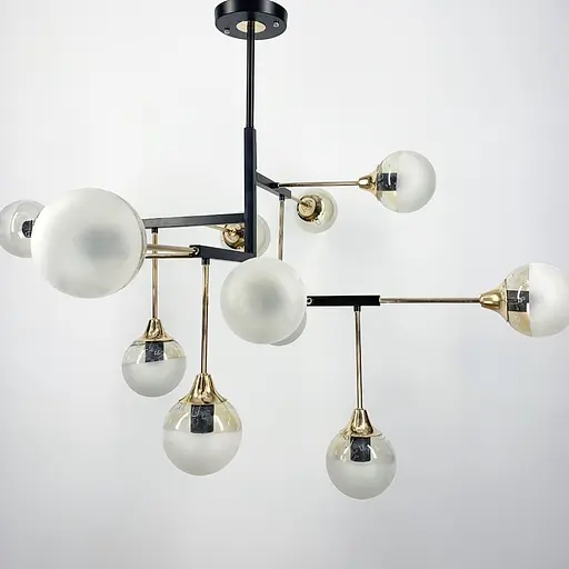 Люстра у геометричному дизайні на 12 плафонів | Line F | Арт. 907/12 - фото 4