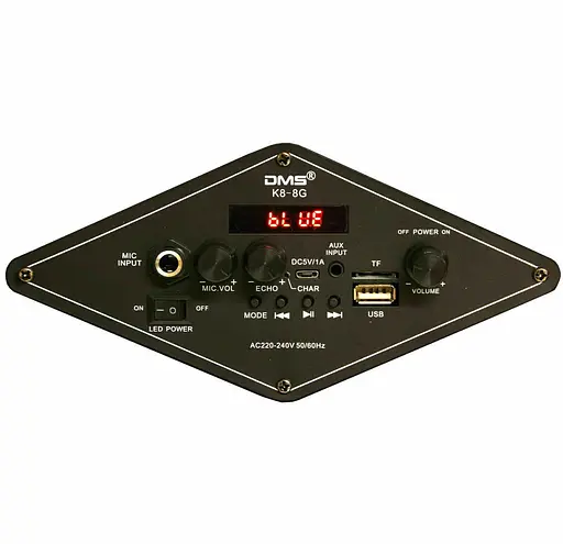 Колонка акумуляторна DMS K8-8G Bluetooth, USB, MP3, Wireless LED - фото 4