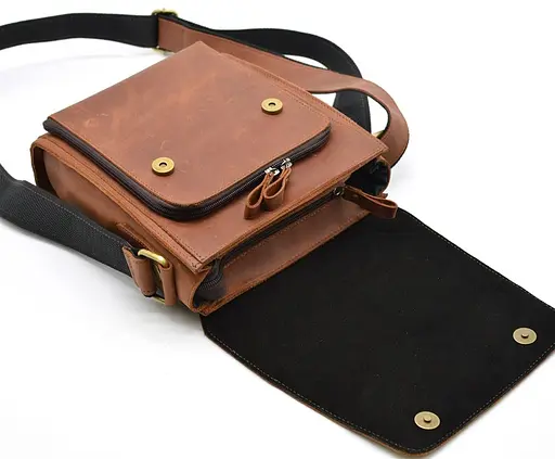 Чоловіча шкіряна сумка через плече TARWA 26х22х6 см sum0025869 - фото 10