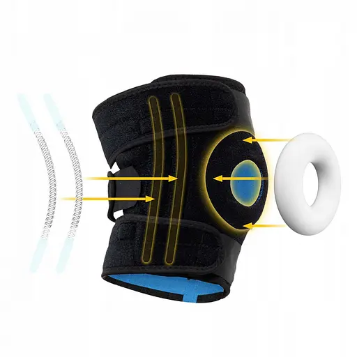 Фіксатор (бандаж) для коліна 4FIZJO універсальний 1 шт 4FJ0481 (P-5907739318152) - фото 11