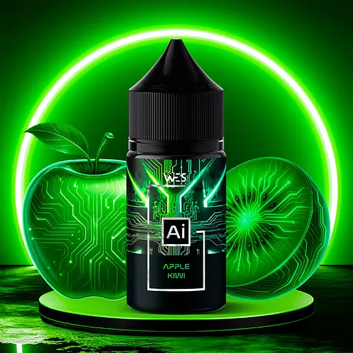 Набор компонентов для самозамеса солевой заправки WES AI 30 мл Apple Kiwi Яблоко Киви, 0-50 мг (18129)