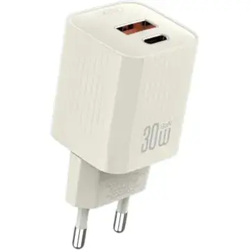 Сетевое зарядное устройство для XO L149(EU) PD30W 1USB-A+1USB-C Charger Бежевый - фото 1