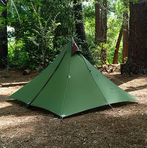 Надлегкий одномісний намет з гострою верхівкою Naturehike NH17T030-L (Темно-зелений) - фото 2