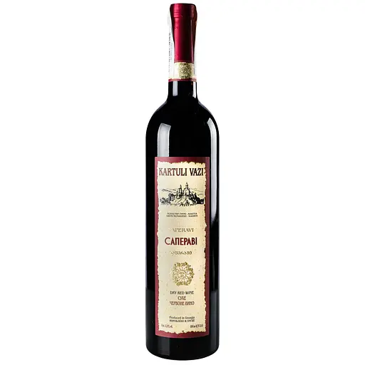 Красное сухое вино Kartuli Vazi Saperavi красное сухое 12% 1.5 л (2 шт. х 0.75 л) - фото 2
