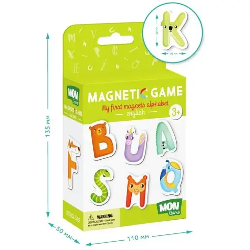 Детский набор магнитов Mon Game Магнитные буквы Английский 200210 - фото 4