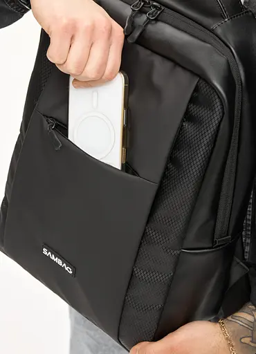 Мужской рюкзак Sambag Zard Х комбинированный черный 40 х 28 х 14 см (25428164m) - фото 3