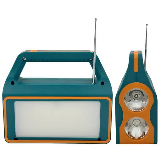 Кемпинговый фонарь FA-709 + Powerbank на солнечной батарее + FM радио + Bluetuth колонка - фото 4