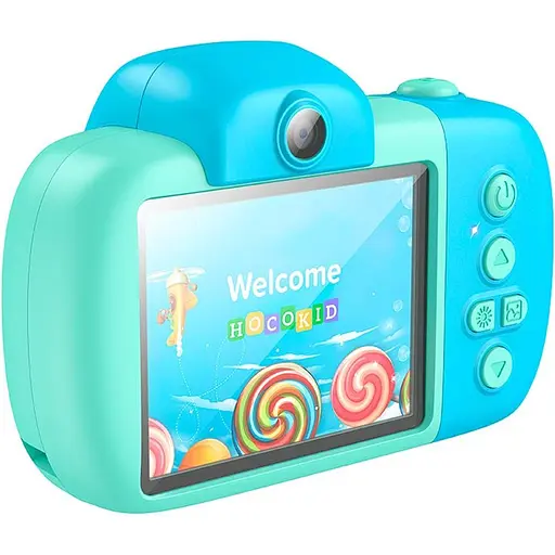 Дитяча фотокамера Hoco DV201 Dual Lens Blue [136175] - фото 3