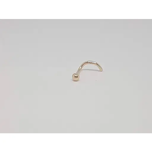 Золотая серьга-пирсинг в нос Dear. 1004 - фото 3