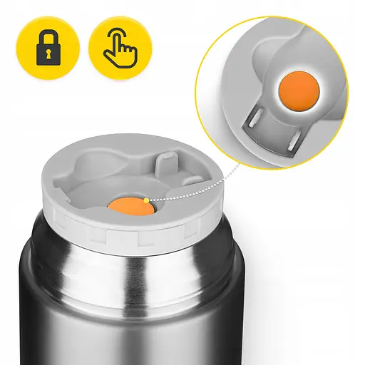 Термос для еды Mountain Goat 0.72 л с ложкой Silver (P-5905973406970) - фото 12