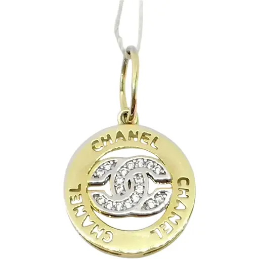 Золотая подвеска Столичная Ювелирная Фабрика с фианитами. 423223Ж