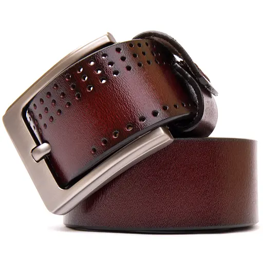 Ремінь шкіряний Vintage чоловічий 115х3,6 см acs0016956 - фото 3