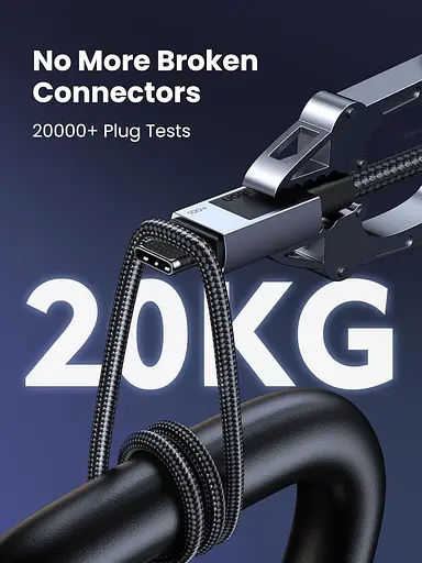 Кабель Ugreen USB 2.0 Type-C M-M, 3 м, 100W (480Mbps）Сірий, L512 - фото 6