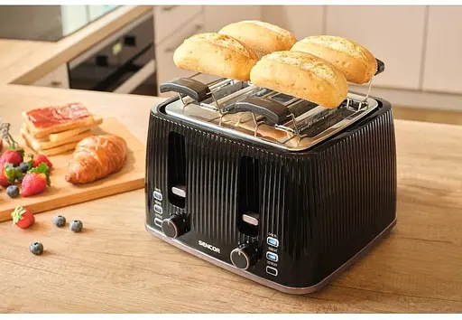 Тостер Sencor STS7541BK черно-серебристый 1860 Вт - фото 9