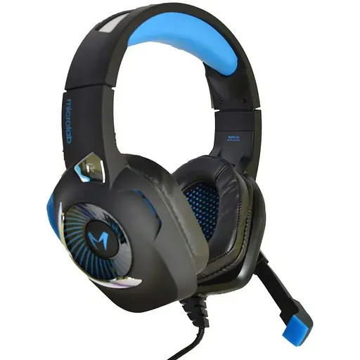Гарнитура Microlab G4 3.5 мм+USB Black-Blue