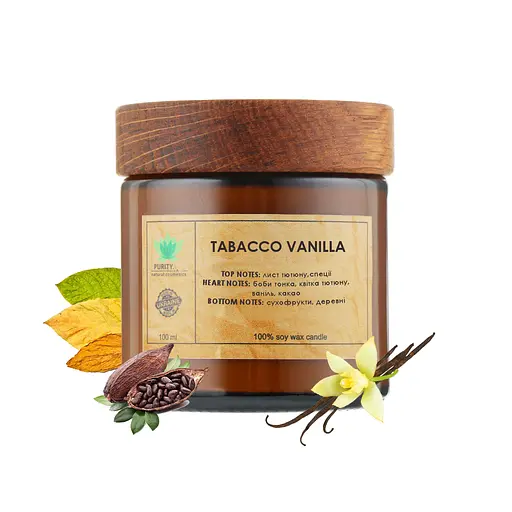 Аромасвічка Tabacco Vanille M PURITY 100 г - фото 1