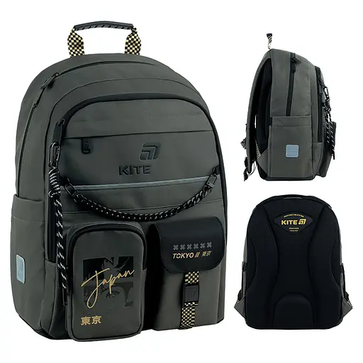 Рюкзак Kite Education 584 Tokyo Vibe Хакі (K26-584M-4) - фото 2