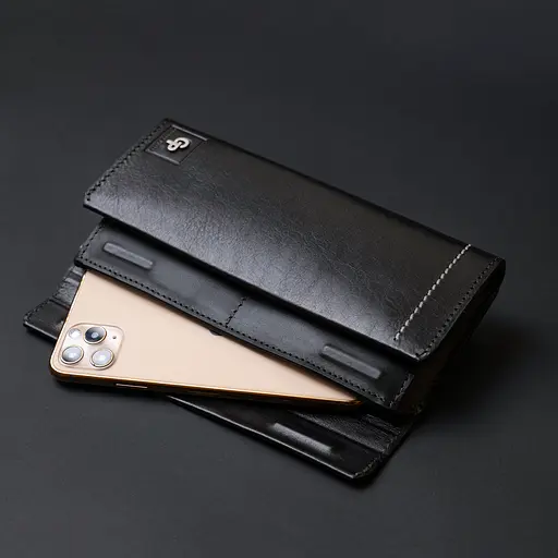 Чоловіча шкіряна барсетка GRANDE PELLE 10х20,3х3 см acs0016100 - фото 10