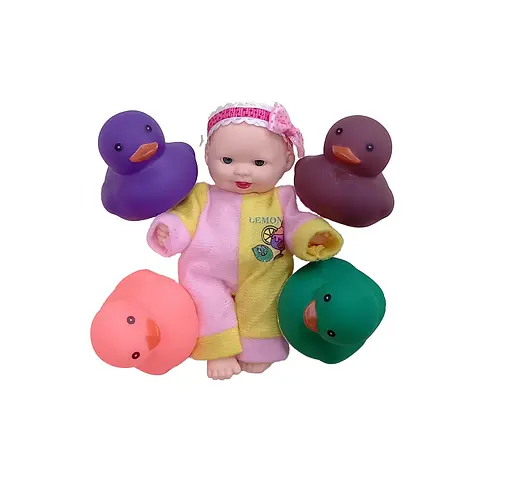 Пупс каченятами YD 181, 4 пискавки, в сітці (6985536240837) - фото 1