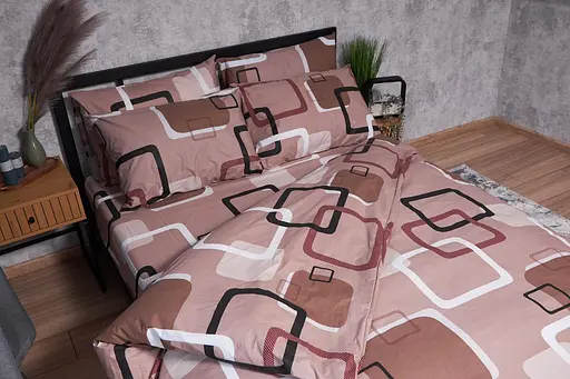 Комплект постельного белья Moon&Star Бязь Gold Люкс Gina King Size 220x240 наволочки 2х40х60 - фото 2