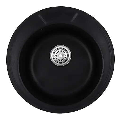 Кухонна мийка Haiba HB8301-G226 Black 490x180 HB0971, Чорний матовий - фото 1