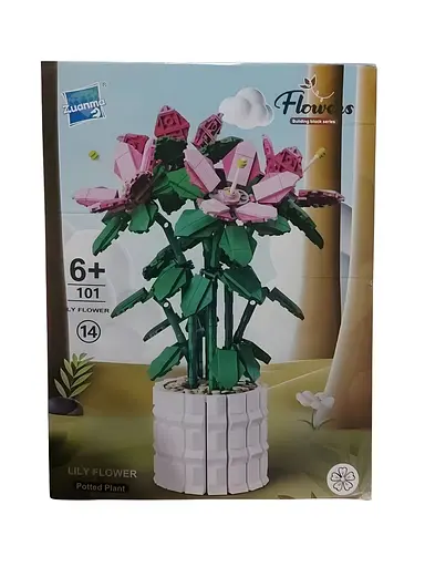3D конструктор Flowers Лилия на 1189 деталей (25-131) - фото 2