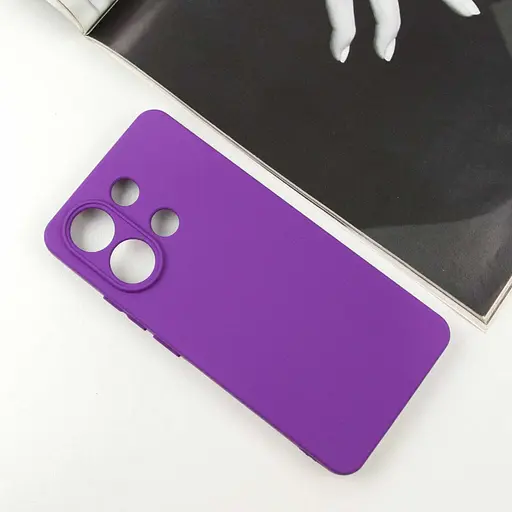 Чохол Silicone Cover Lakshmi Full Camera (AA) для Xiaomi Redmi Note 13 5G Фіолетовий / Purple - фото 2