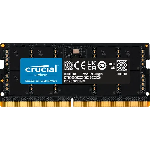 Оперативна пам'ять Crucial 32GB DDR5 4800MHz SO-DIMM (CT32G48C40S5)