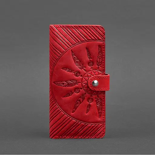 Кожаное женское коралловое портмоне 7.0 Инди. - фото 7