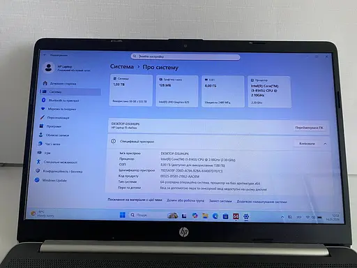 Ноутбук HP Laptop 15 dw-0037wm 15.6" (i3-8145U / 8GB / SSD+HDD) Refurbished - фото 5