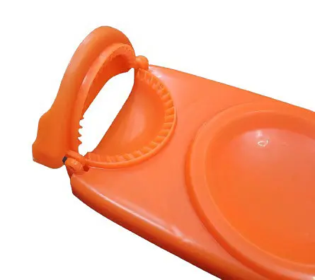 Пресс форма прибор для лепки приготовления вареников Оранжевая - фото 3