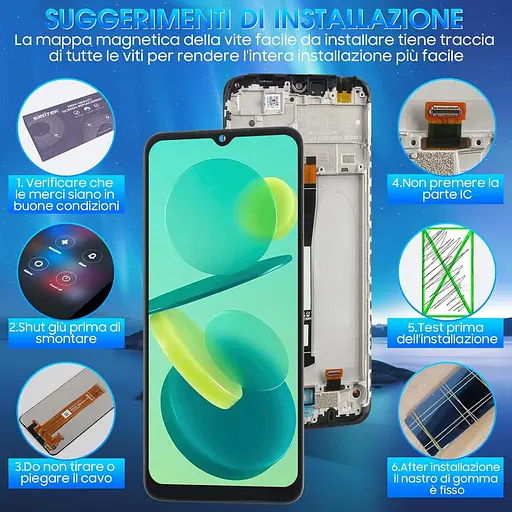 ЖК-экран ARSSLY для Xiaomi Redmi 10C Дисплей для 220333QAG 220333QBI 220333QNY 220333QL 6,71-дюймовый сенсорный экран Digitazer - фото 5