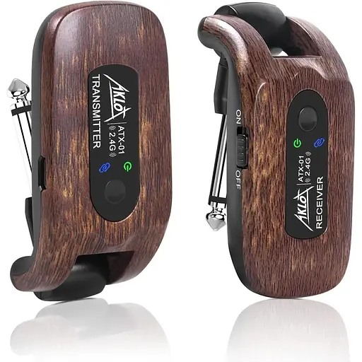 Комплект приемника беспроводной гитарной системы AKLOT 2,4 ГГц встроенный литиевый аккумулятор