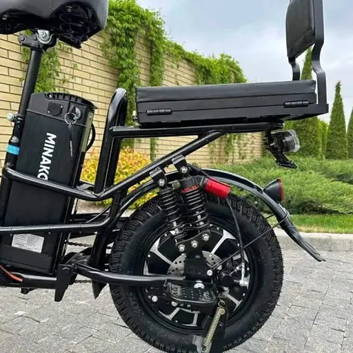 Электровелосипед Minako Monster Pro 18" 1000W 60V 26Ah гидравлические тормоза складной багажник/сиденье - фото 8