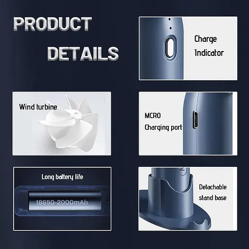 Міні-ручний вентилятор HITNEXT - фото 2